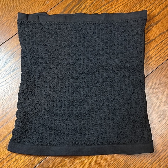 Free People Intimately Honey Black Textured Tube Top - Picture 5 of 10